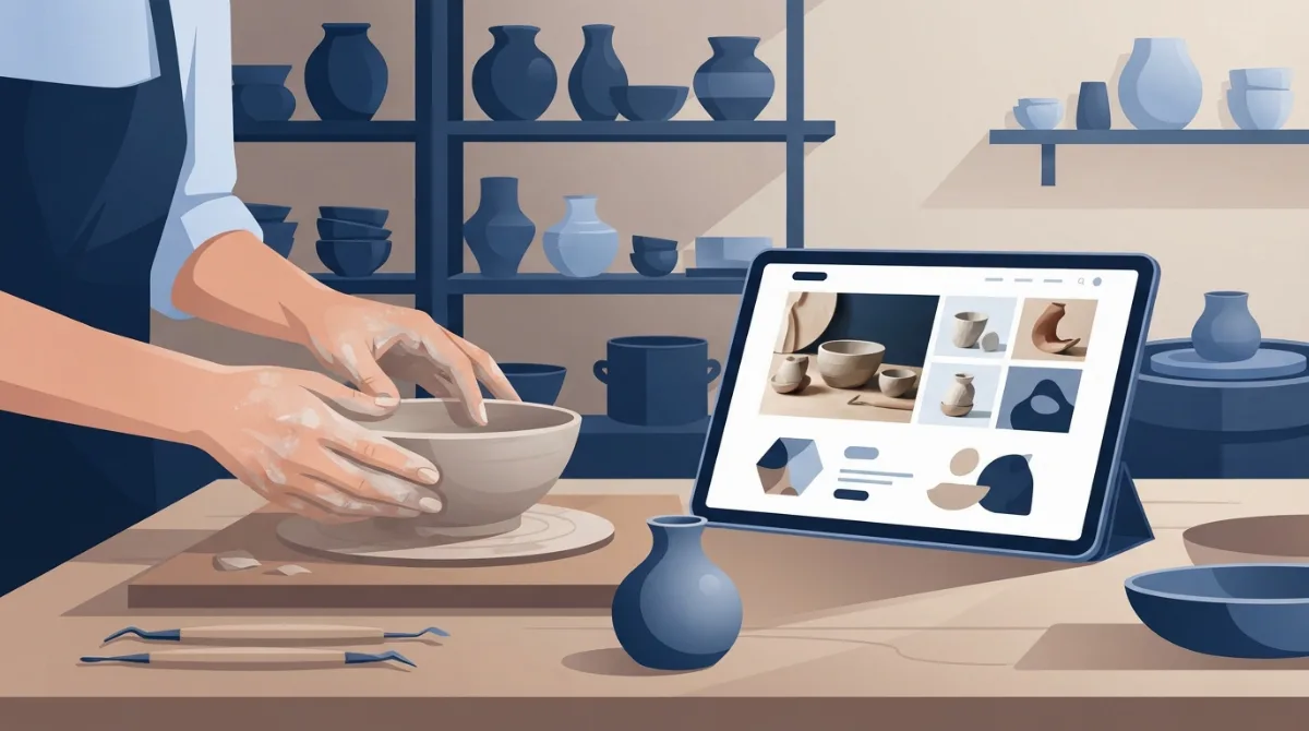 Bilgisayar ekranında açık olan modern ve profesyonel bir hazır web sitesi tasarımı.